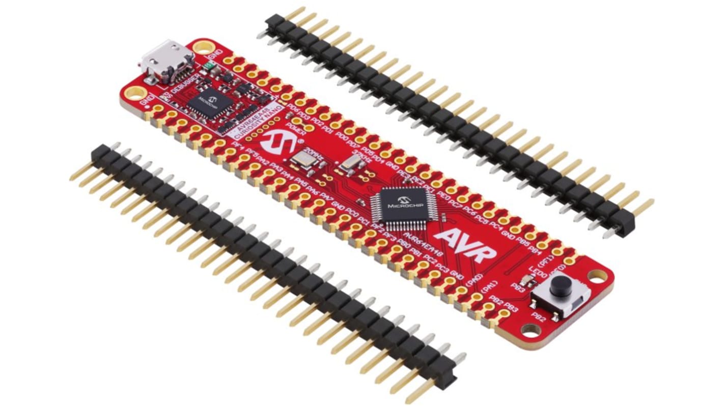 Microchip AVR64EA48 好奇心纳米评估套件评估板, AVR内核, AVR64EA48 CURIOSITY NANO