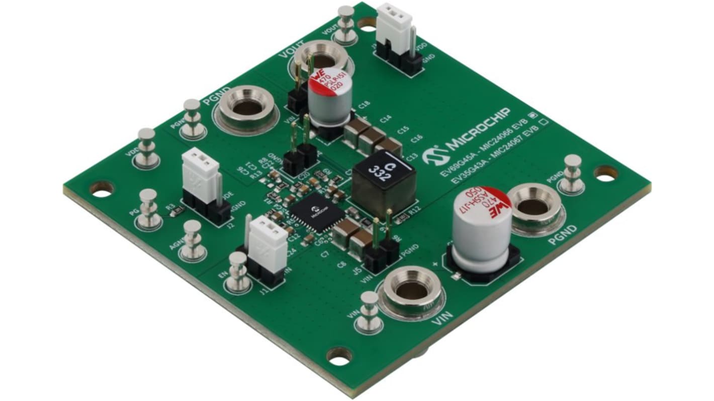 Microchip EV69G45A, 评估测试板 评估套件, MIC24066 EVB芯片