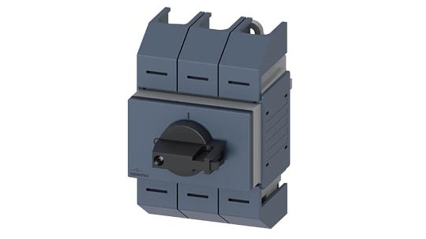 Siemens 3 Pole DIN Rail Switch Disconnector - 80A Maximum Current, 18.5kW Power Rating, IP10