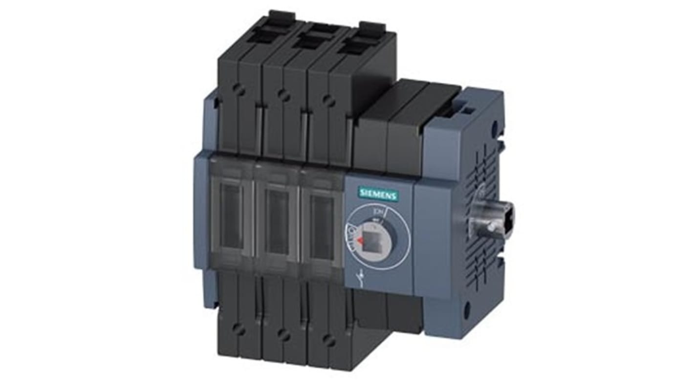 Siemens 3 Pole DIN Rail Switch Disconnector - 16A Maximum Current, 7.5kW Power Rating, IP20