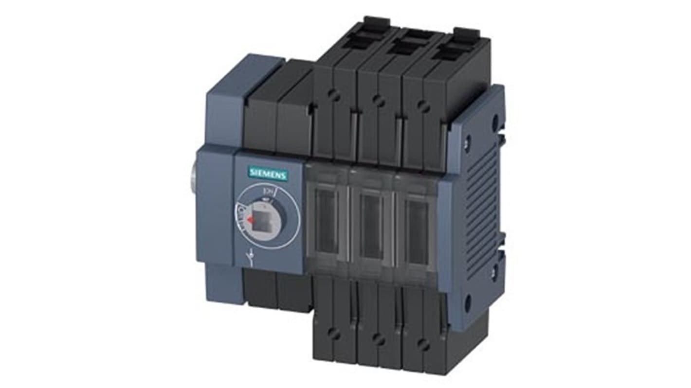 Siemens 3 Pole DIN Rail Switch Disconnector - 100A Maximum Current, 55kW Power Rating, IP20