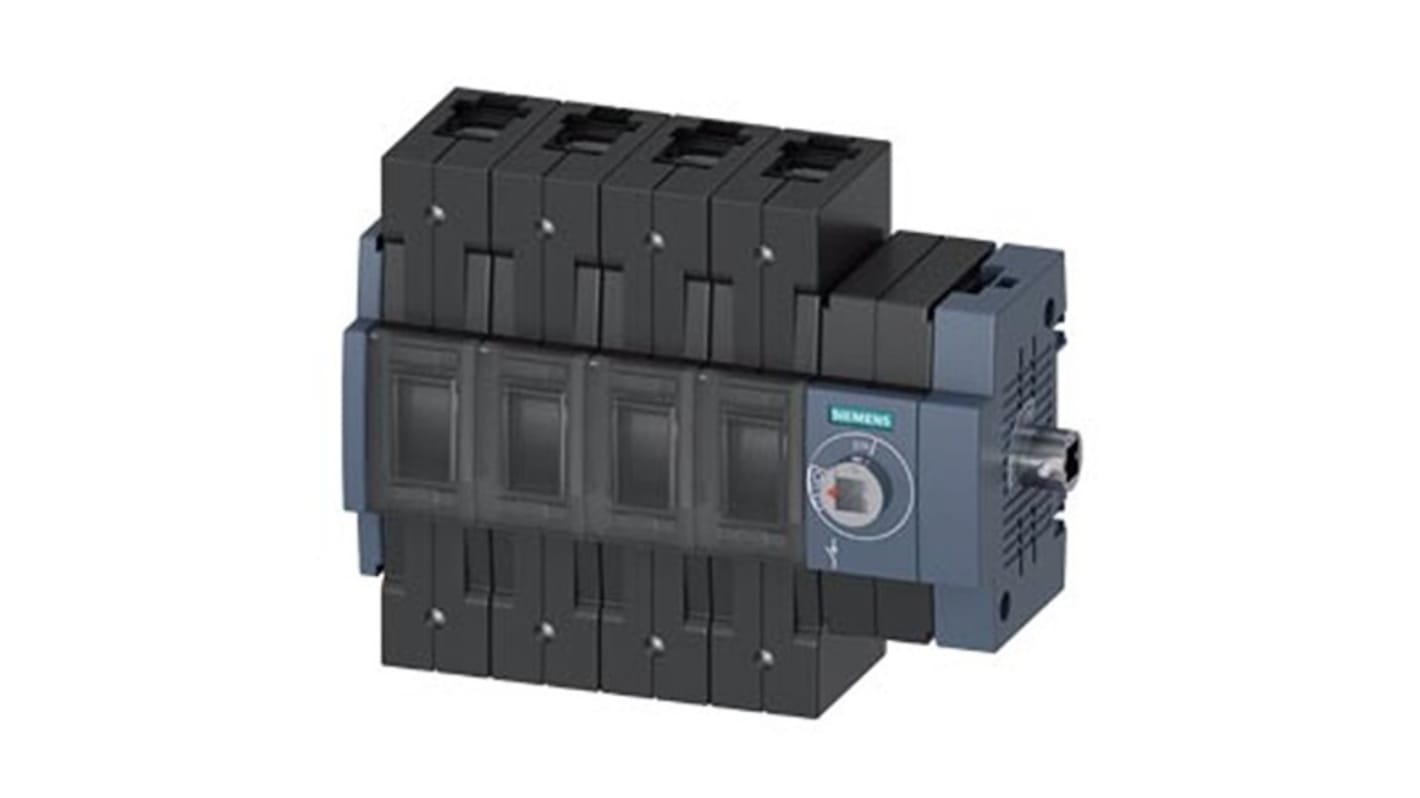 Siemens 4 Pole DIN Rail Switch Disconnector - 100A Maximum Current, 55kW Power Rating, IP20