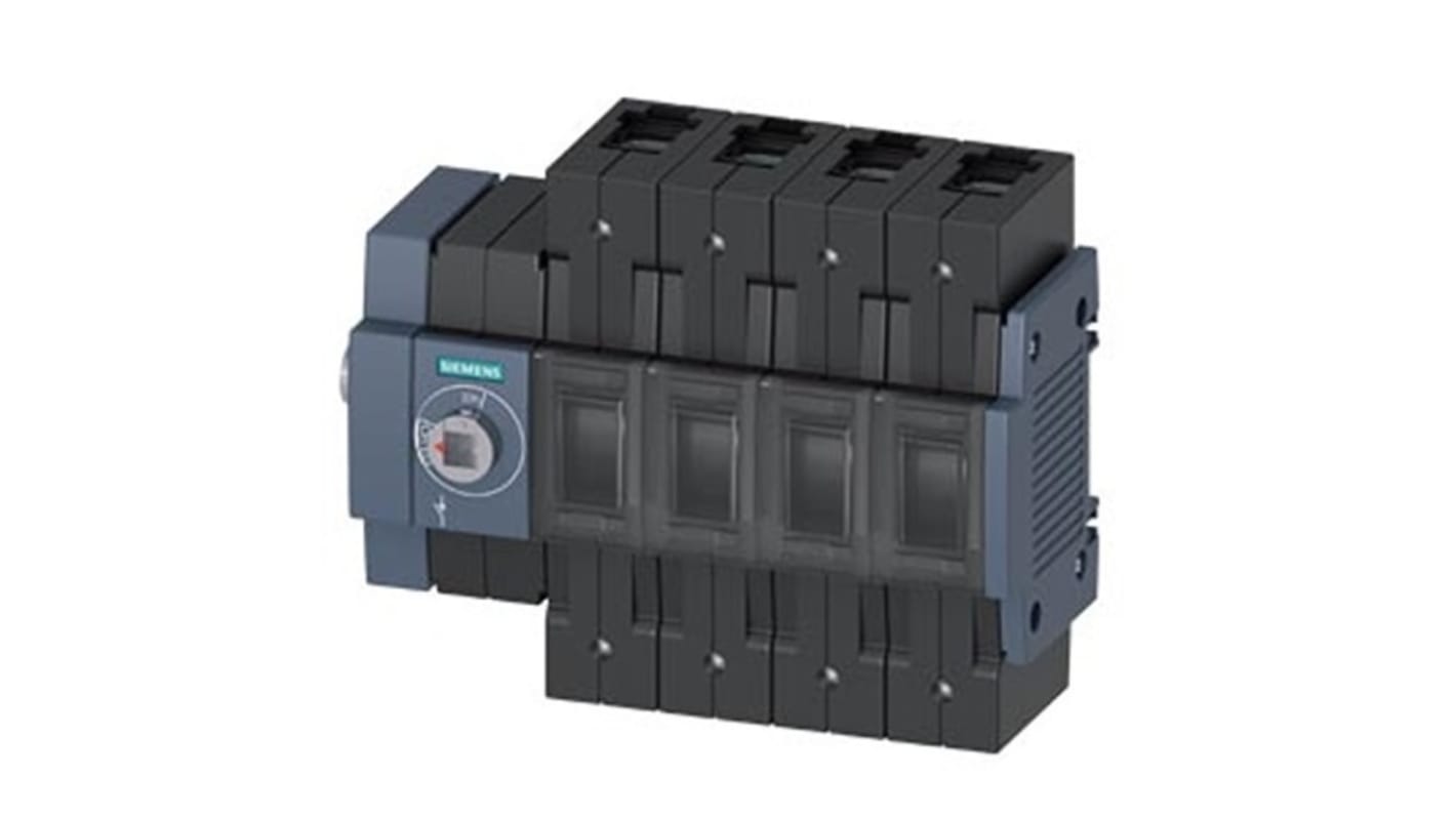 Siemens 4 Pole DIN Rail Switch Disconnector - 160A Maximum Current, 110kW Power Rating, IP20