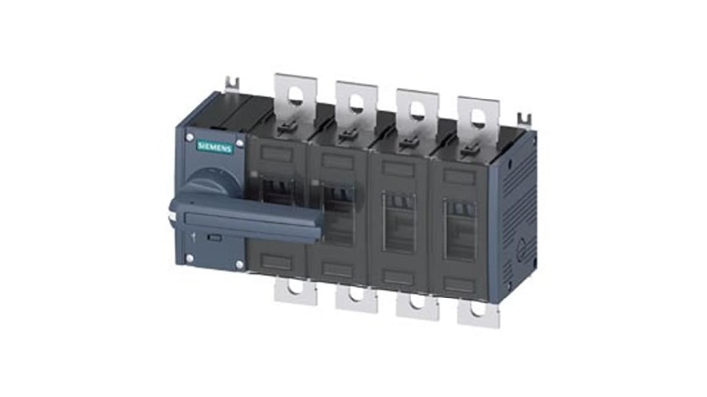 Interruptor seccionador, 4, Corriente 200A, Potencia 132kW, IP00, IP20