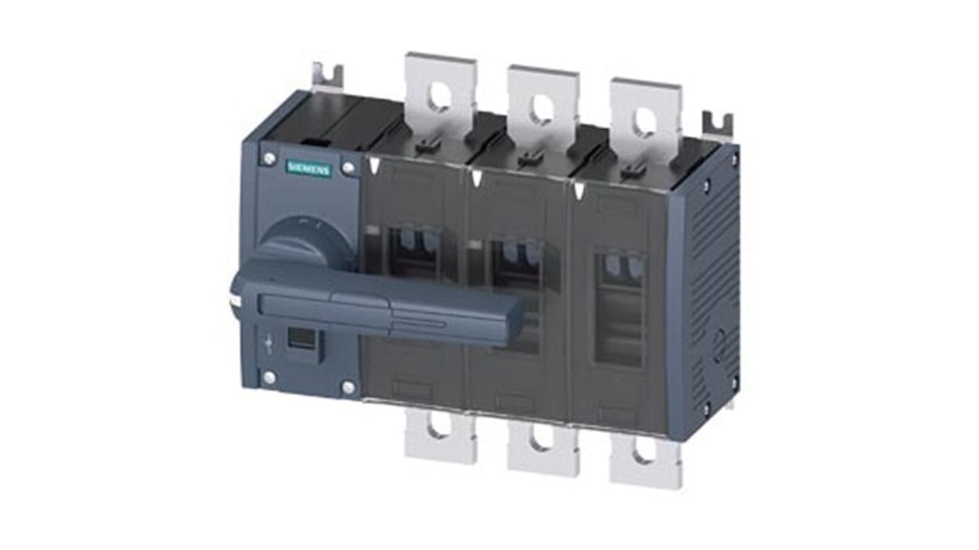 Siemens 3 Pole Fixed Switch Disconnector - 1000A Maximum Current, 710kW Power Rating, IP00, IP20