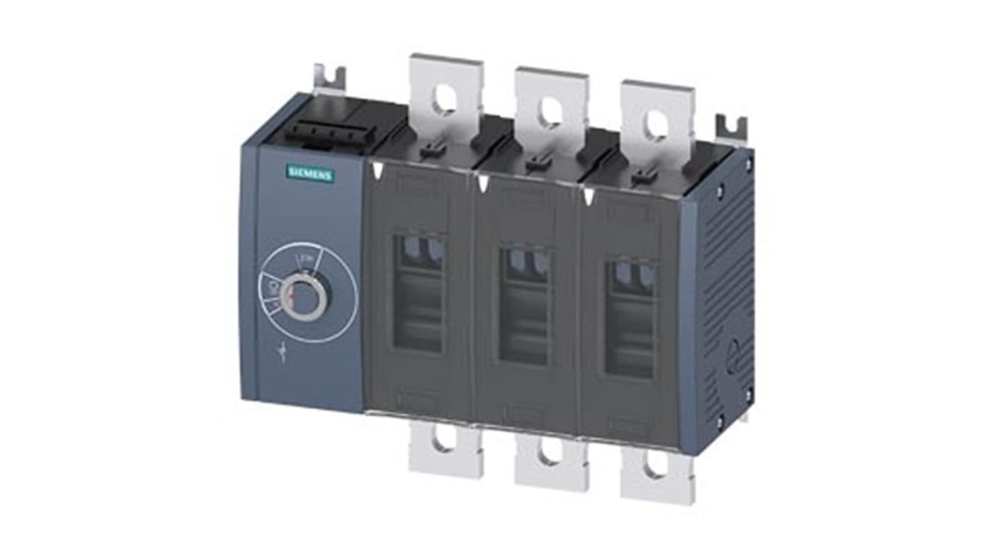 Interruptor seccionador, 3, Corriente 1000A, Potencia 710kW, IP00, IP20