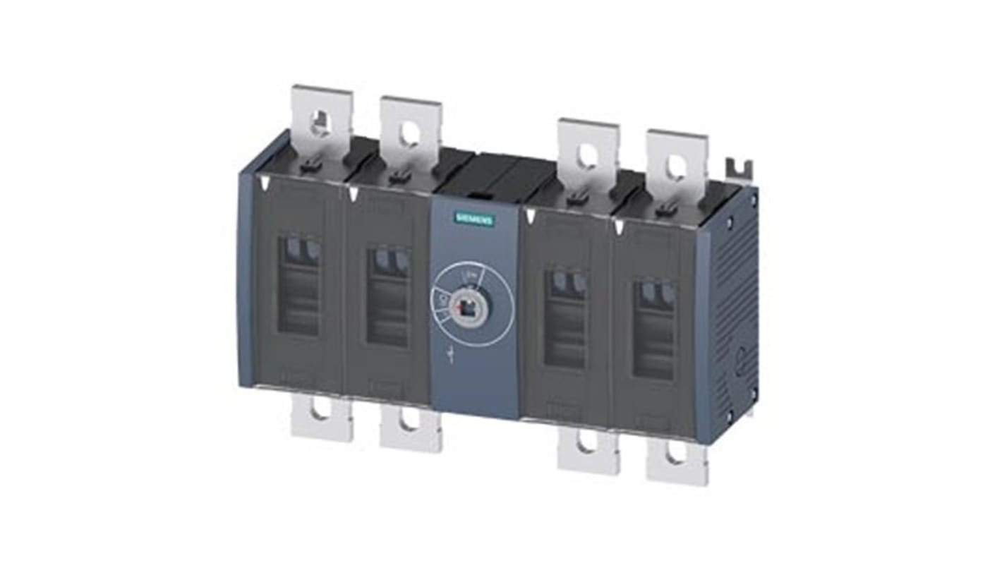 Siemens 4 Pole Fixed Switch Disconnector - 1000A Maximum Current, 710kW Power Rating, IP00, IP20