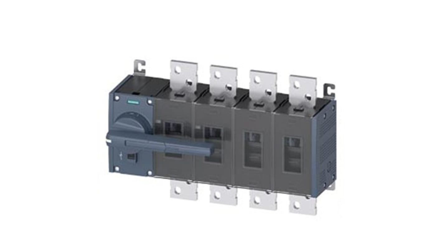 Siemens 4 Pole Fixed Switch Disconnector - 1000A Maximum Current, 710kW Power Rating, IP00, IP20