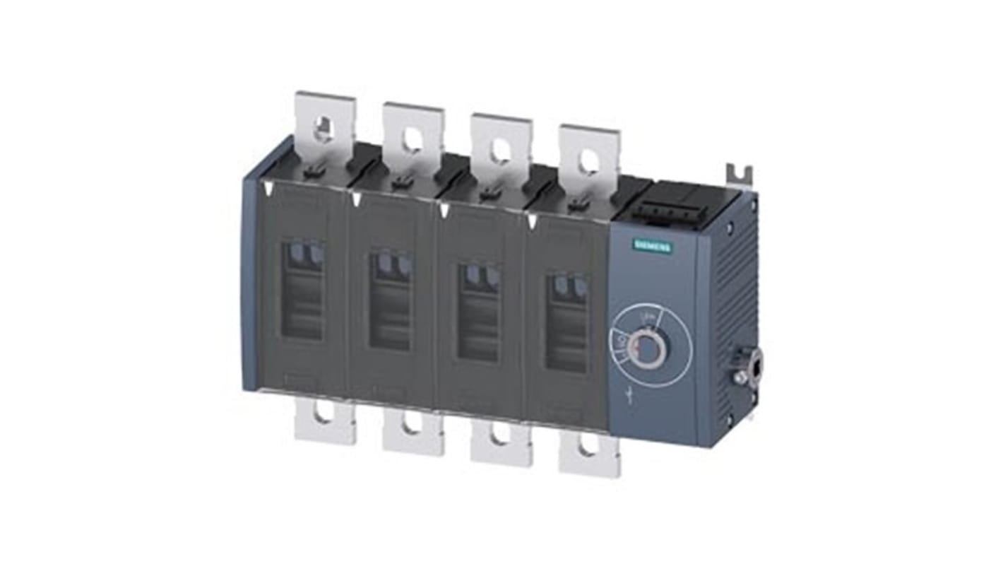 Siemens 4 Pole Fixed Switch Disconnector - 1000A Maximum Current, 710kW Power Rating, IP00, IP20