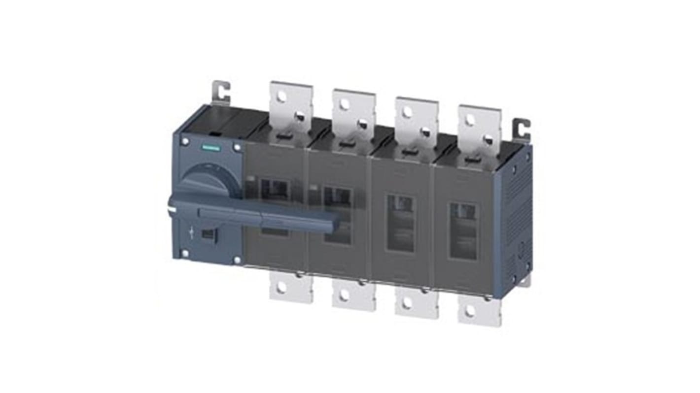 Siemens 4 Pole Fixed Switch Disconnector - 2000A Maximum Current, 1000kW Power Rating, IP00, IP20