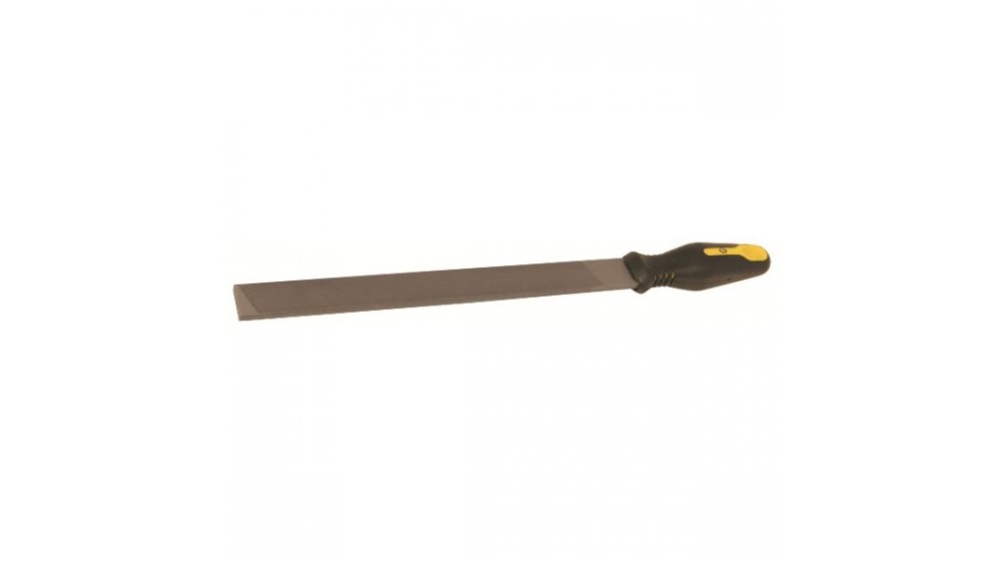 CK 250mm, Single Cut, Flat Engineers File With Soft-Grip Handle