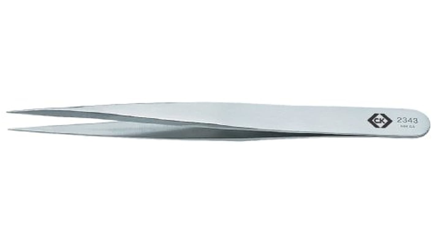 CK 130 mm, Stainless Steel, Fine, Straight, Tweezer