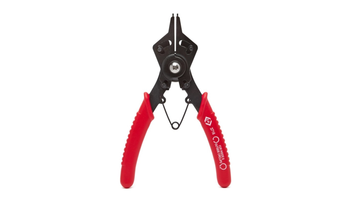 CK T3716 Circlip Plier, 160 mm Overall, Straight Tip, 22mm Jaw