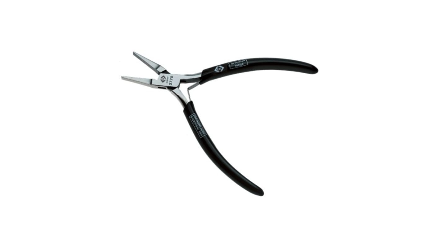 CK T3770 Flat Nose Plier, 120 mm Overall, Straight Tip, 22mm Jaw