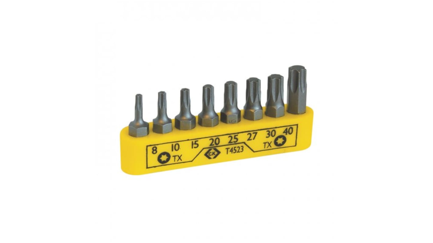 CK Torx Bit Set 8 Pieces, Torx