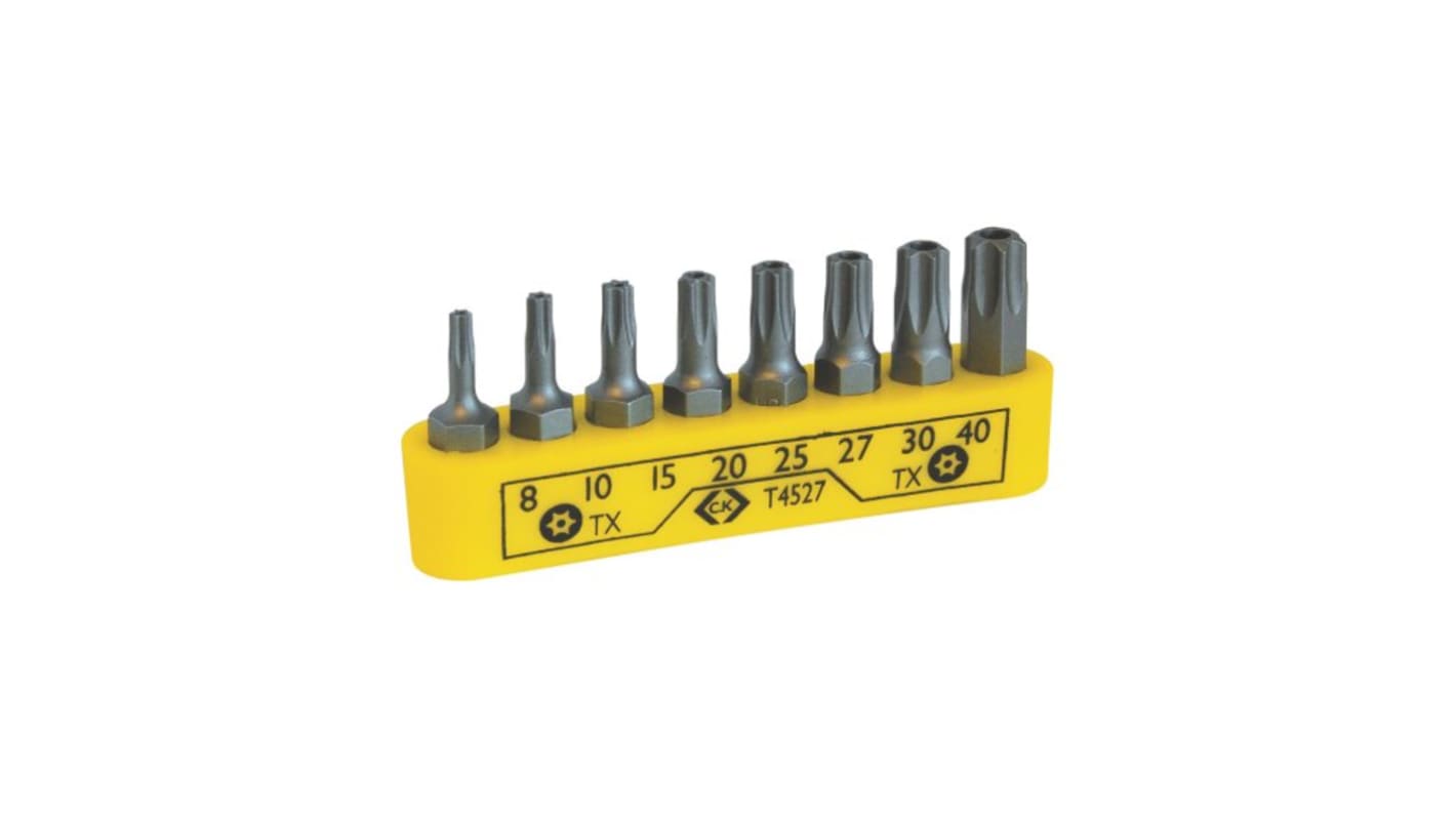 CK Torx Tamper Proof Bit Set 8 Pieces, Torx