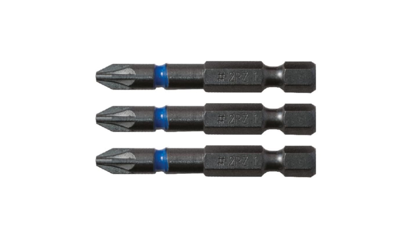 CK Blue Steel Screwdriver Bit Set 3 Pieces, Phillips