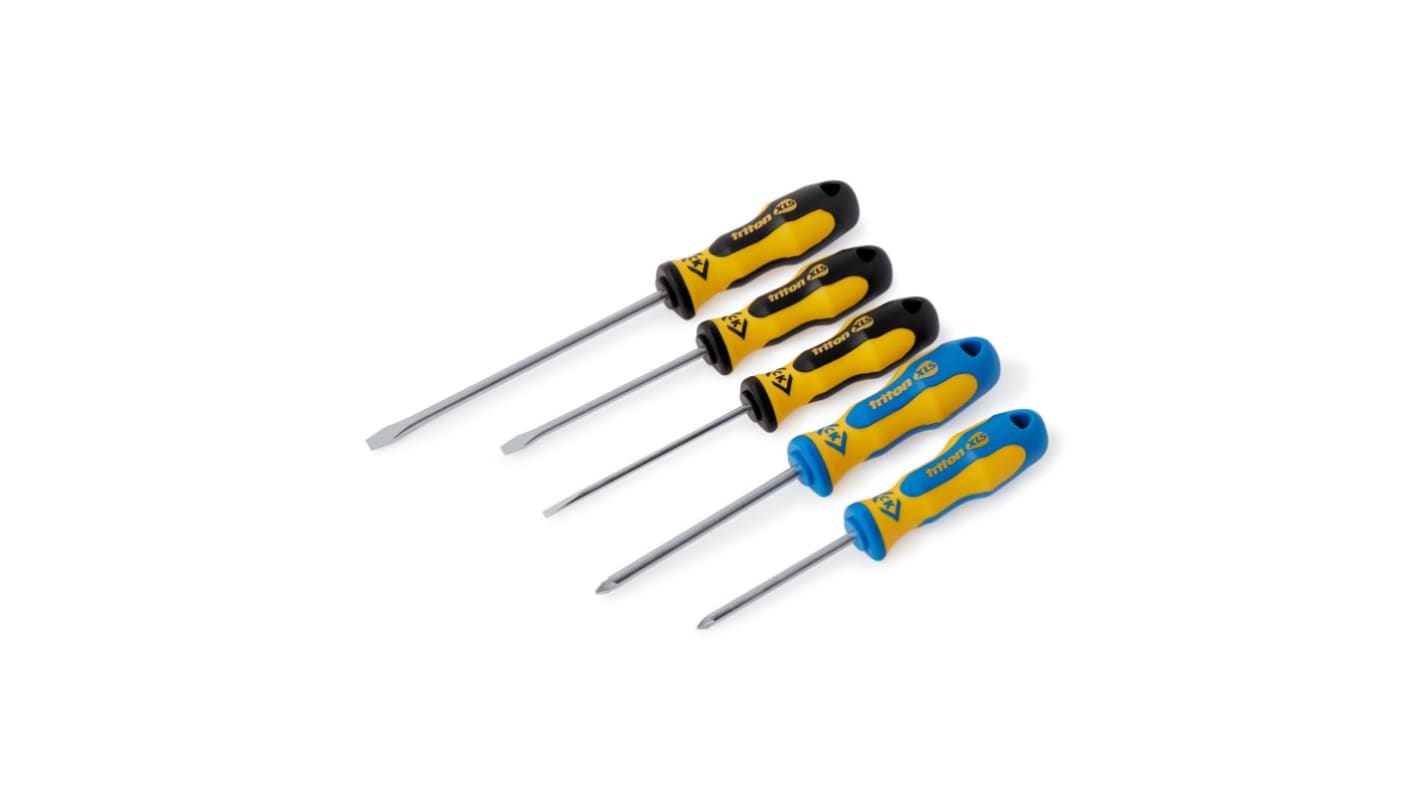 CK Phillips, Slotted Precision Screwdriver Set, 5-Piece, ESD-Safe