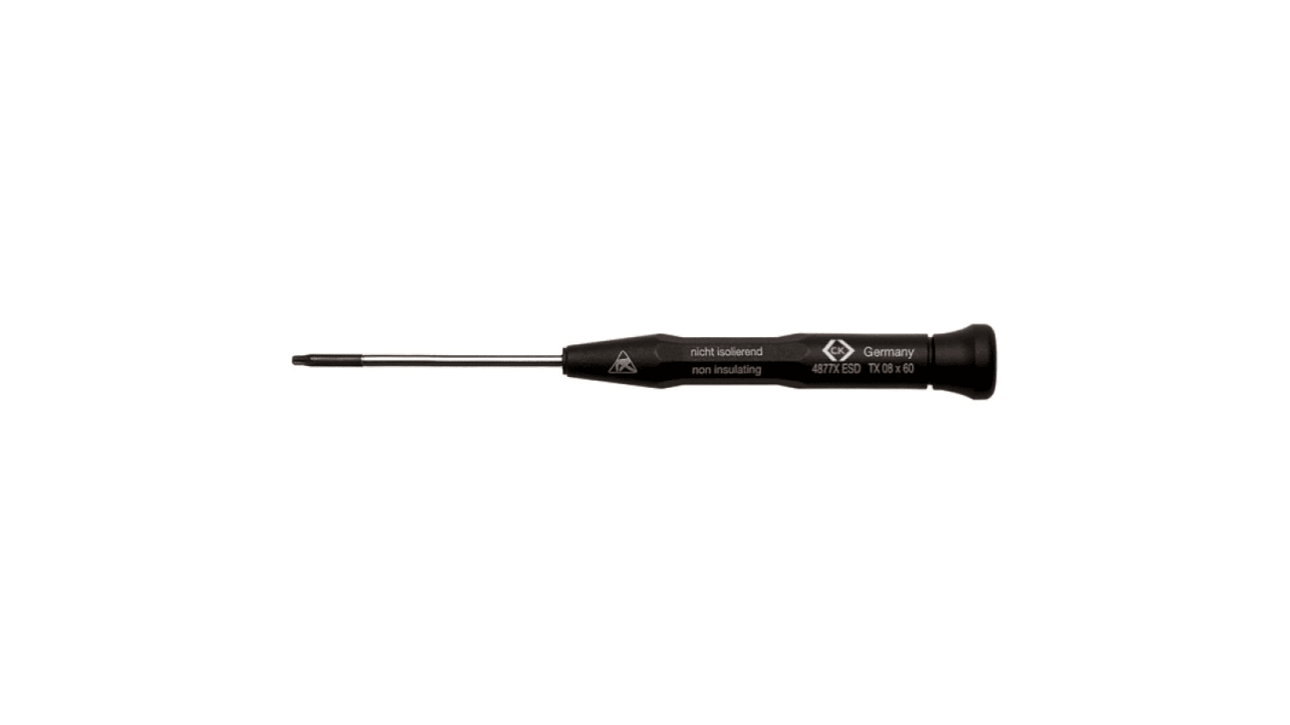 CK Torx  Screwdriver, TX04 Tip, 50 mm Blade, 147 mm Overall