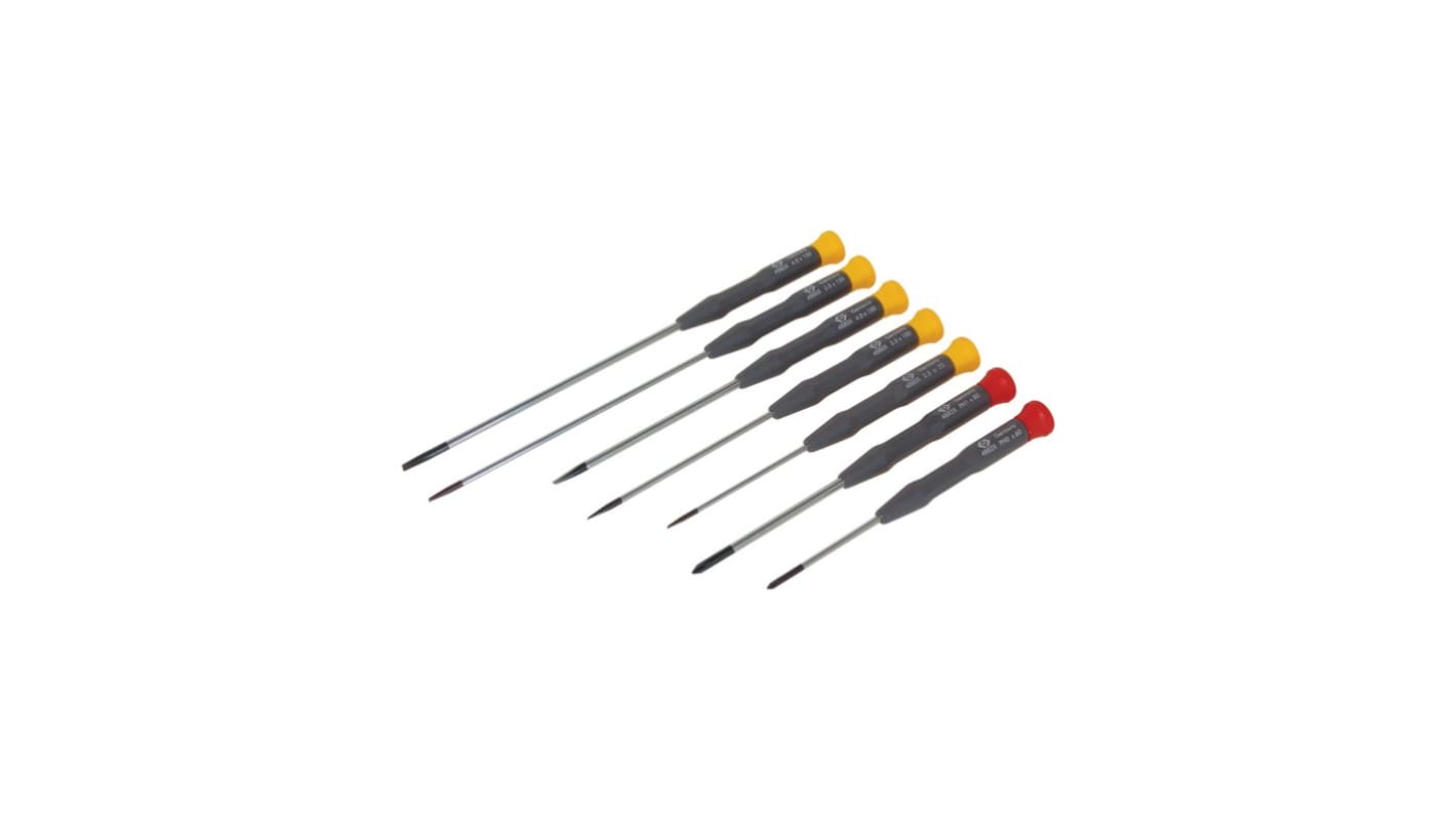 CK Phillips, Slotted Precision Screwdriver Set, 7-Piece