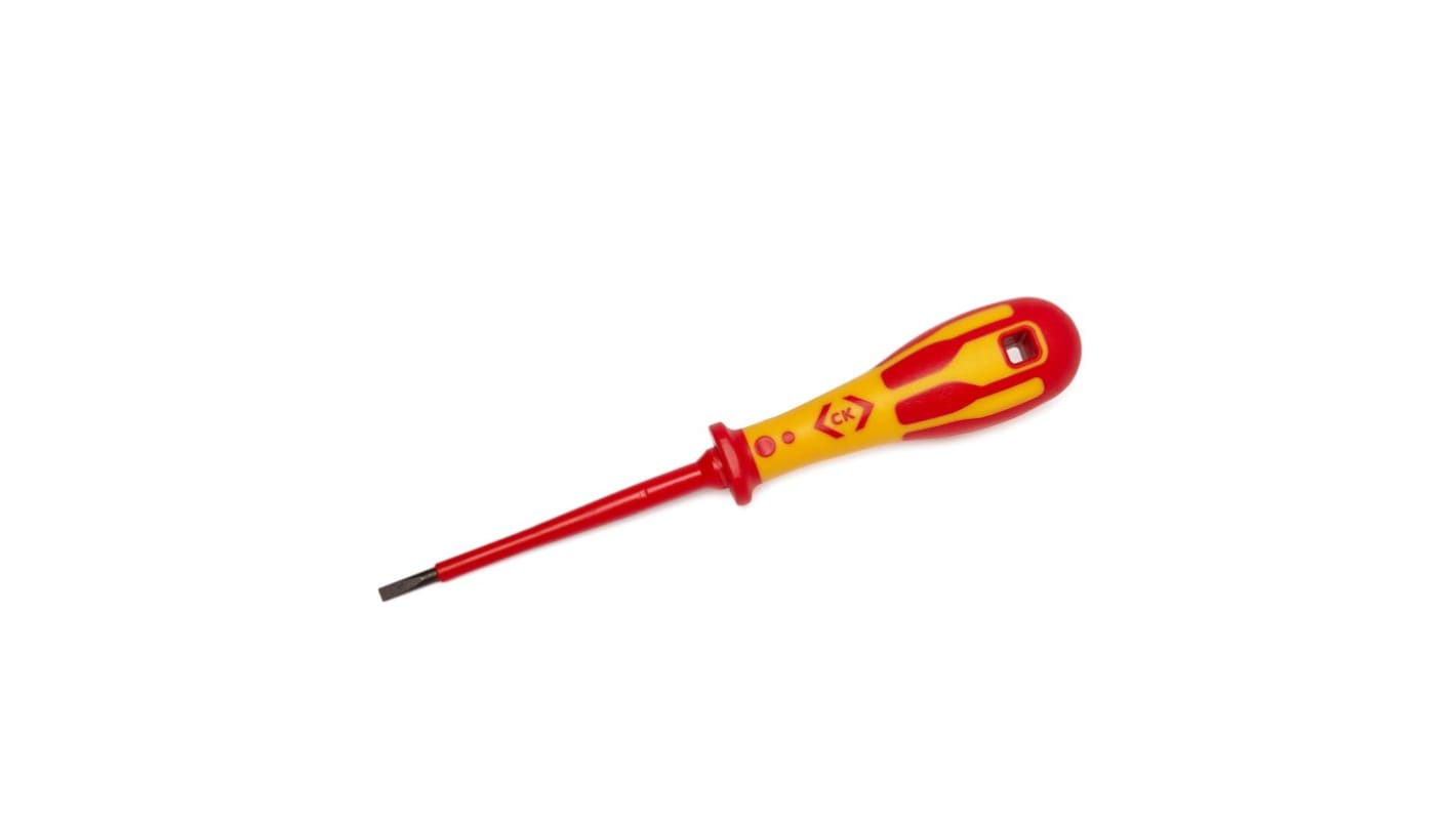 CK Slotted Parallel  Screwdriver, SLP 2.5 Tip, 75 mm Blade, VDE/1000V, 170 mm Overall