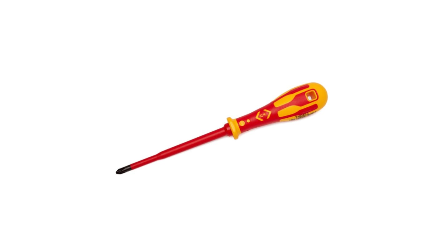 CK Phillips  Screwdriver, PH2 Tip, 125 mm Blade, VDE/1000V, 232 mm Overall