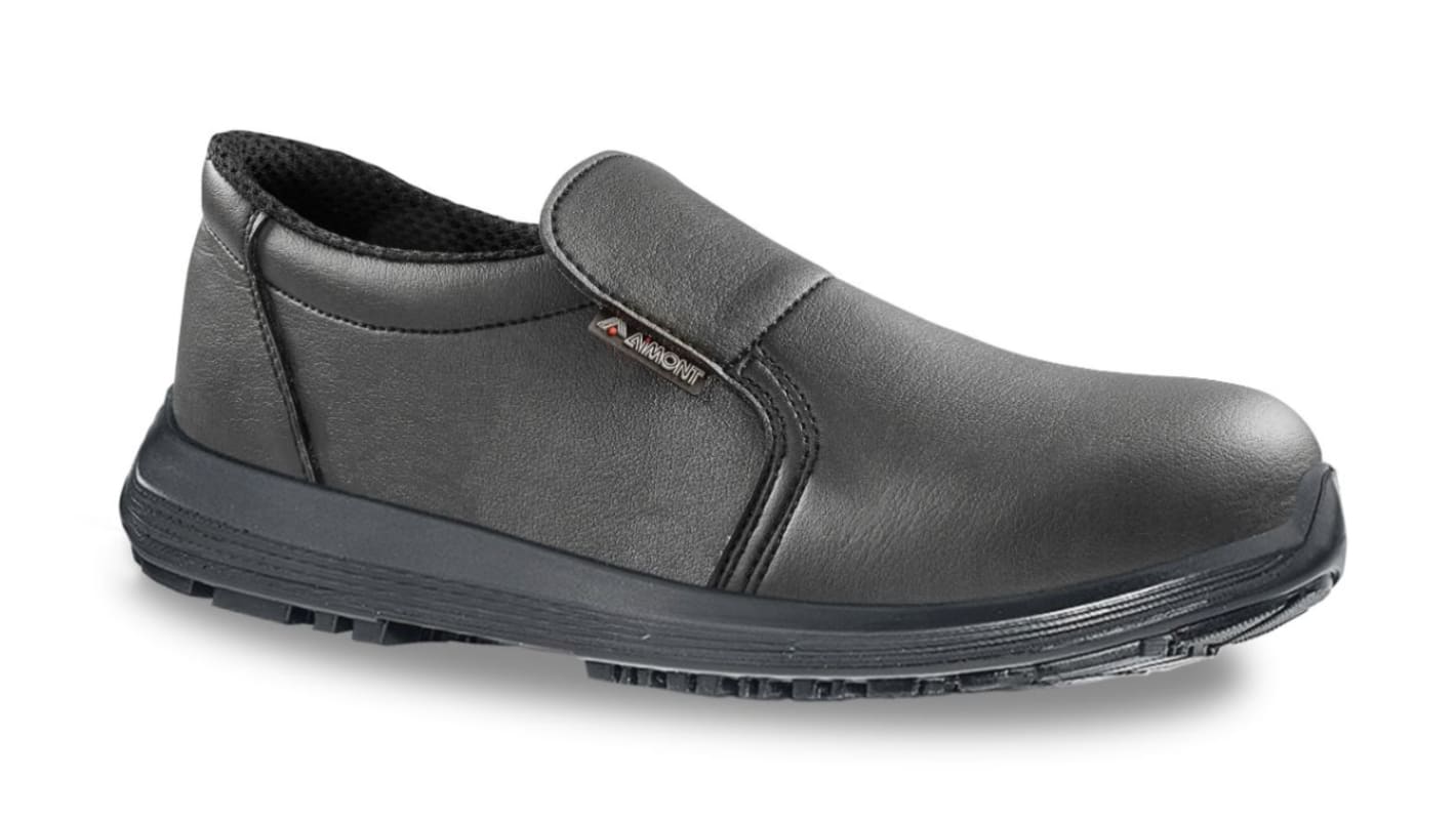 AIMONT ASTER 7GR06 Unisex Black Composite Toe Capped Safety Shoes, UK 4, EU 37