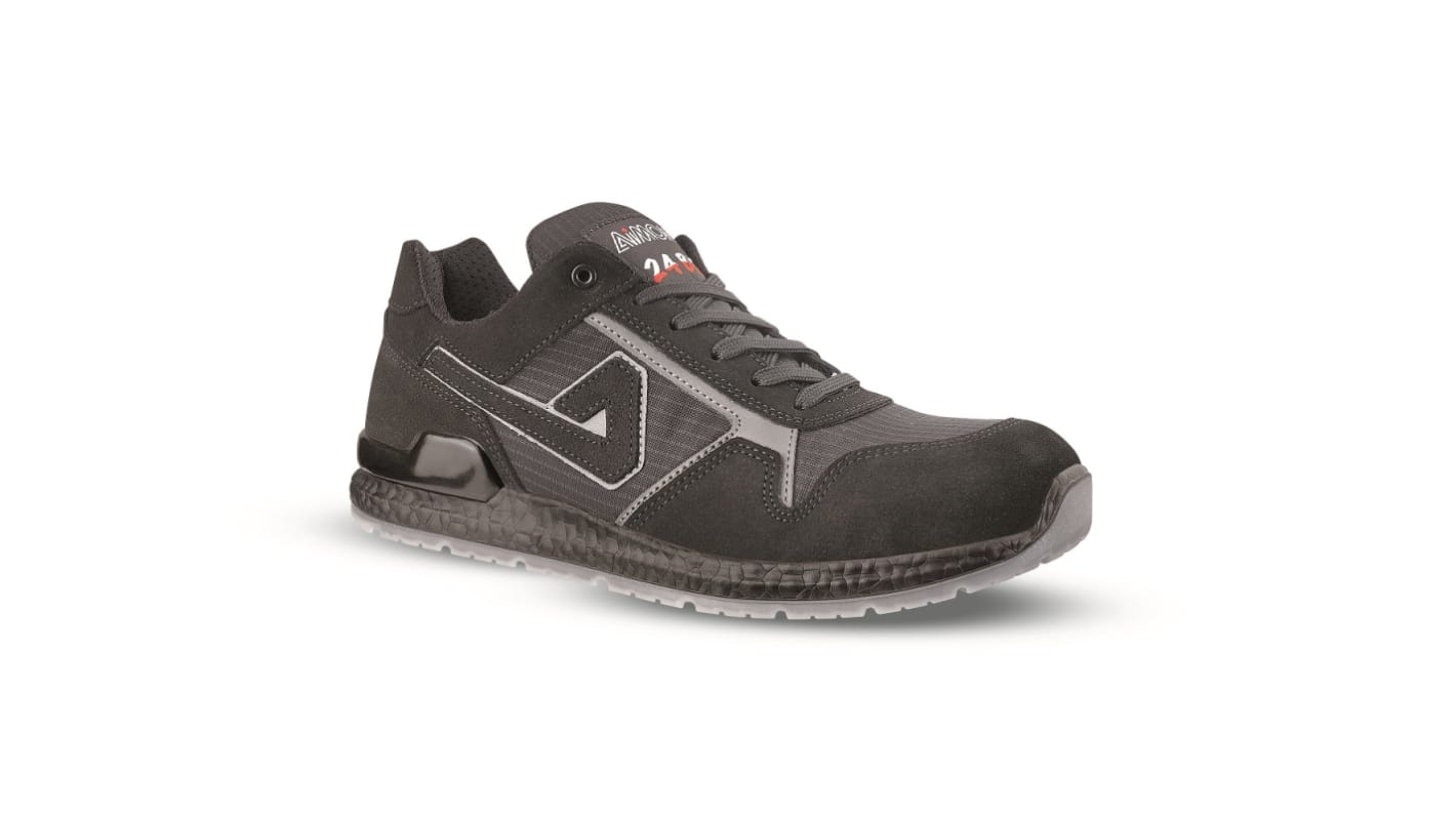 AIMONT DRAKE ABI02 Men's Black, Grey Aluminium  Toe Capped Safety Trainers, UK 5, EU 38