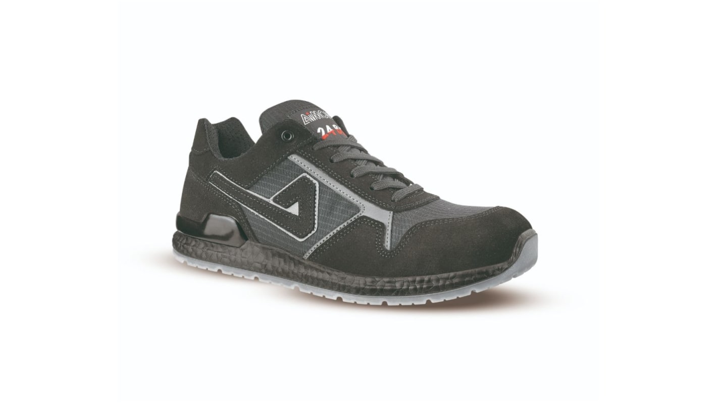 AIMONT DRAKE ABI02 Men's Black, Grey Aluminium  Toe Capped Safety Trainers, UK 6, EU 39