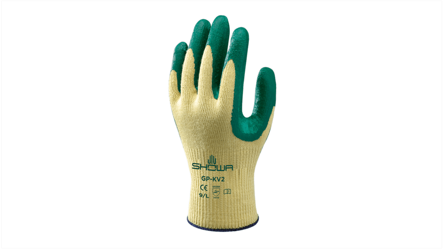 Showa GP-KV2R Arbeitshandschuhe Größe 10 Schneidfest Kevlar Gelb 1Paar