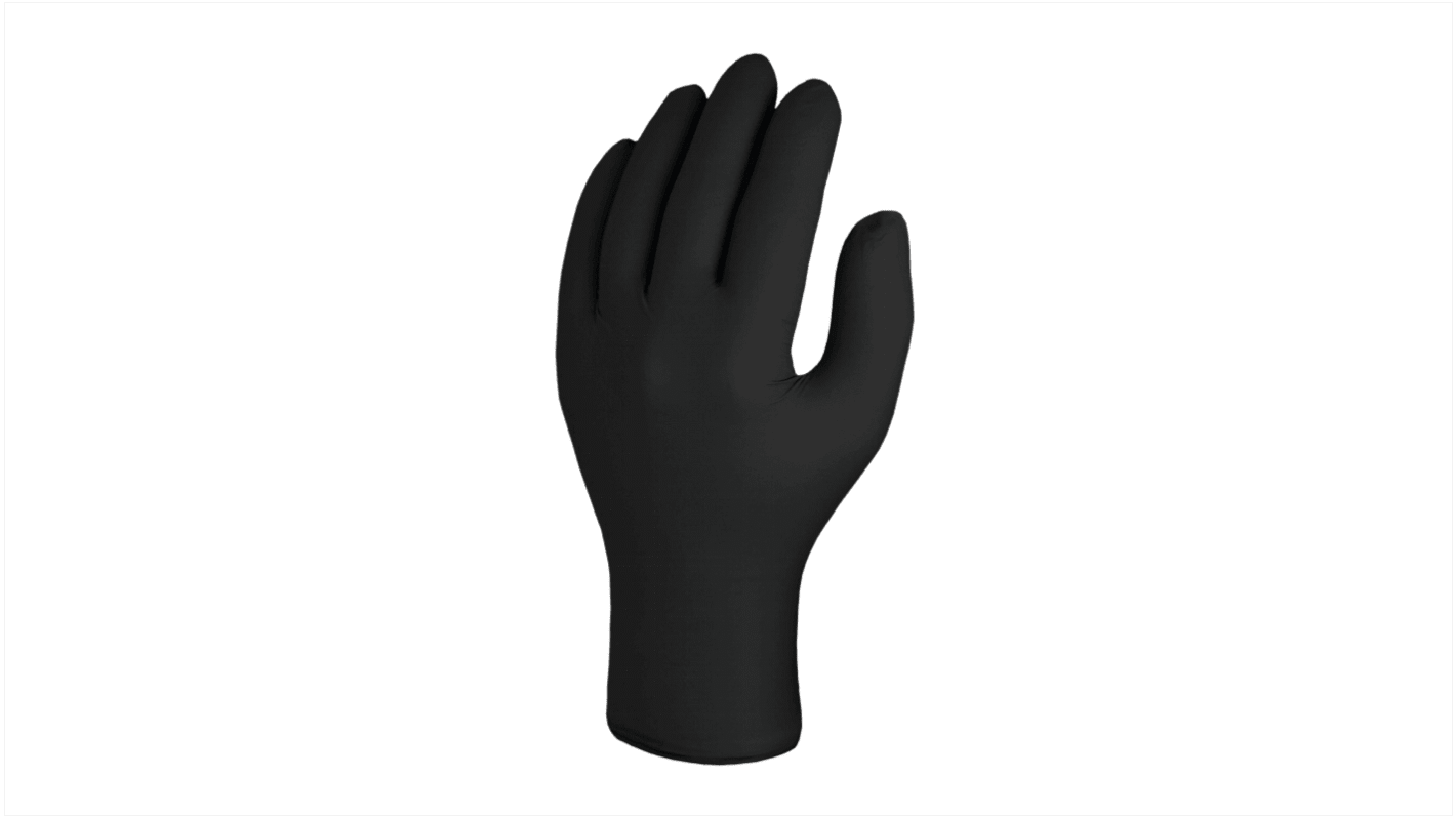 Skytec TX524 Black Powder-Free Nitrile Disposable Gloves, Size XL, 100 per Pack