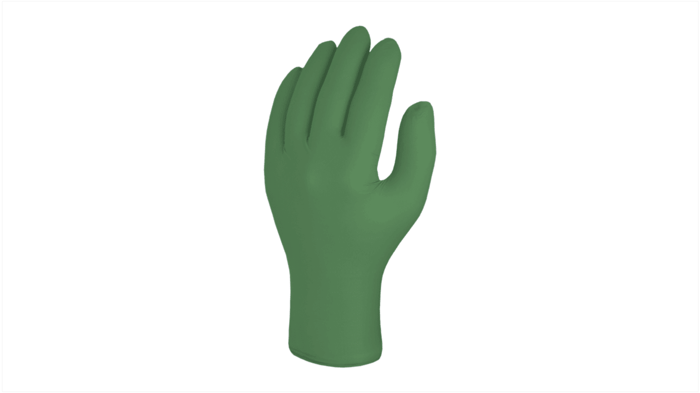 Skytec TX4524 Green Powder-Free Nitrile Disposable Gloves, Size XXL, 100 per Pack