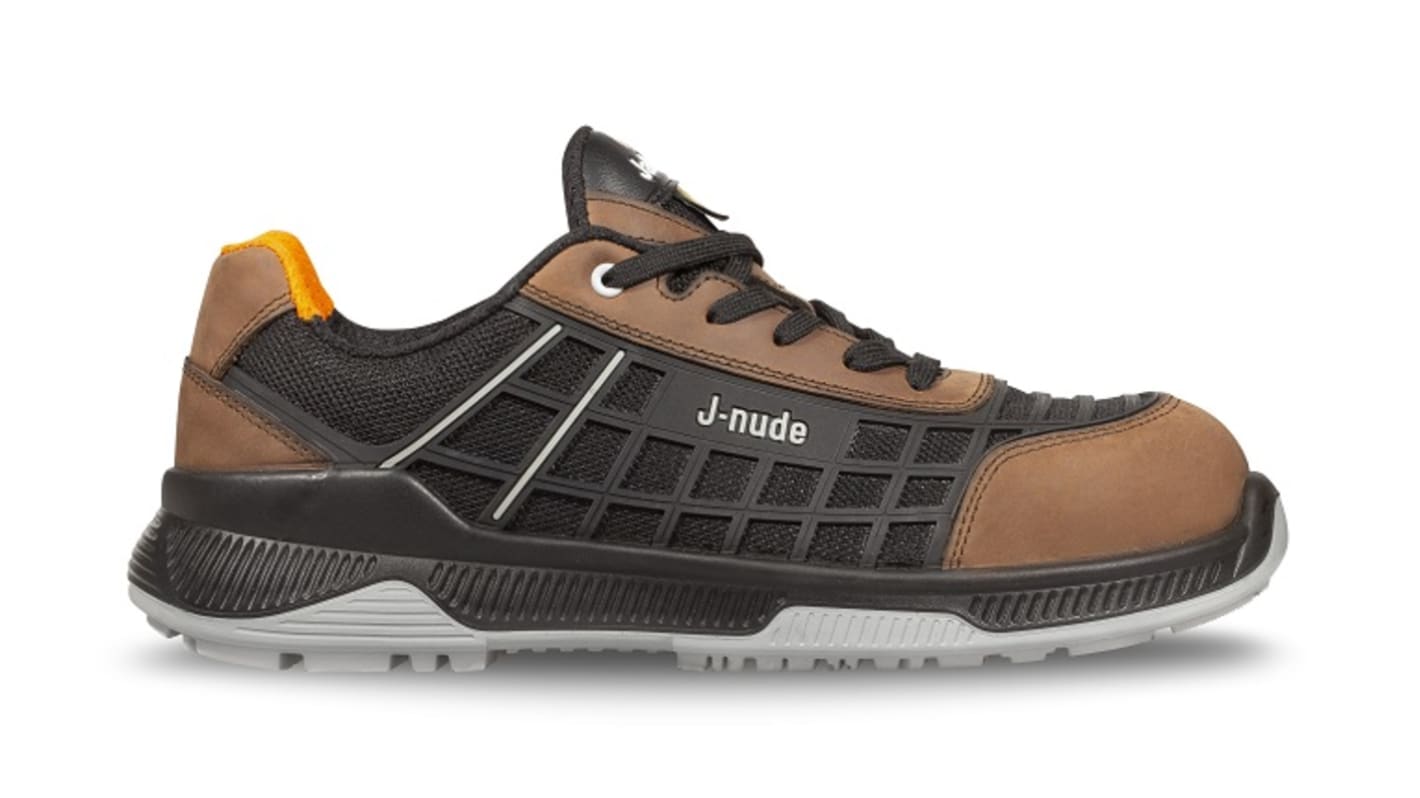 Jallatte Unisex Sicherheitshalbschuhe Schwarz, Rot, mit Zehen-Schutzkappe EN 20345 S3, Größe 40 / UK 6.5, ESD-sicher