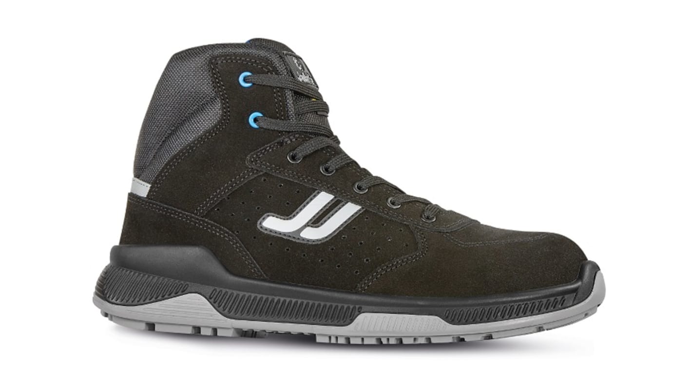 Jallatte J-energy Black, Grey ESD Safe Composite Toe Capped Unisex Safety Boots, UK 8, EU 42