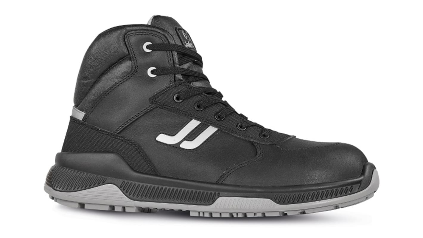 Jallatte J-energy Black, Grey ESD Safe Composite Toe Capped Unisex Safety Boots, UK 8, EU 42