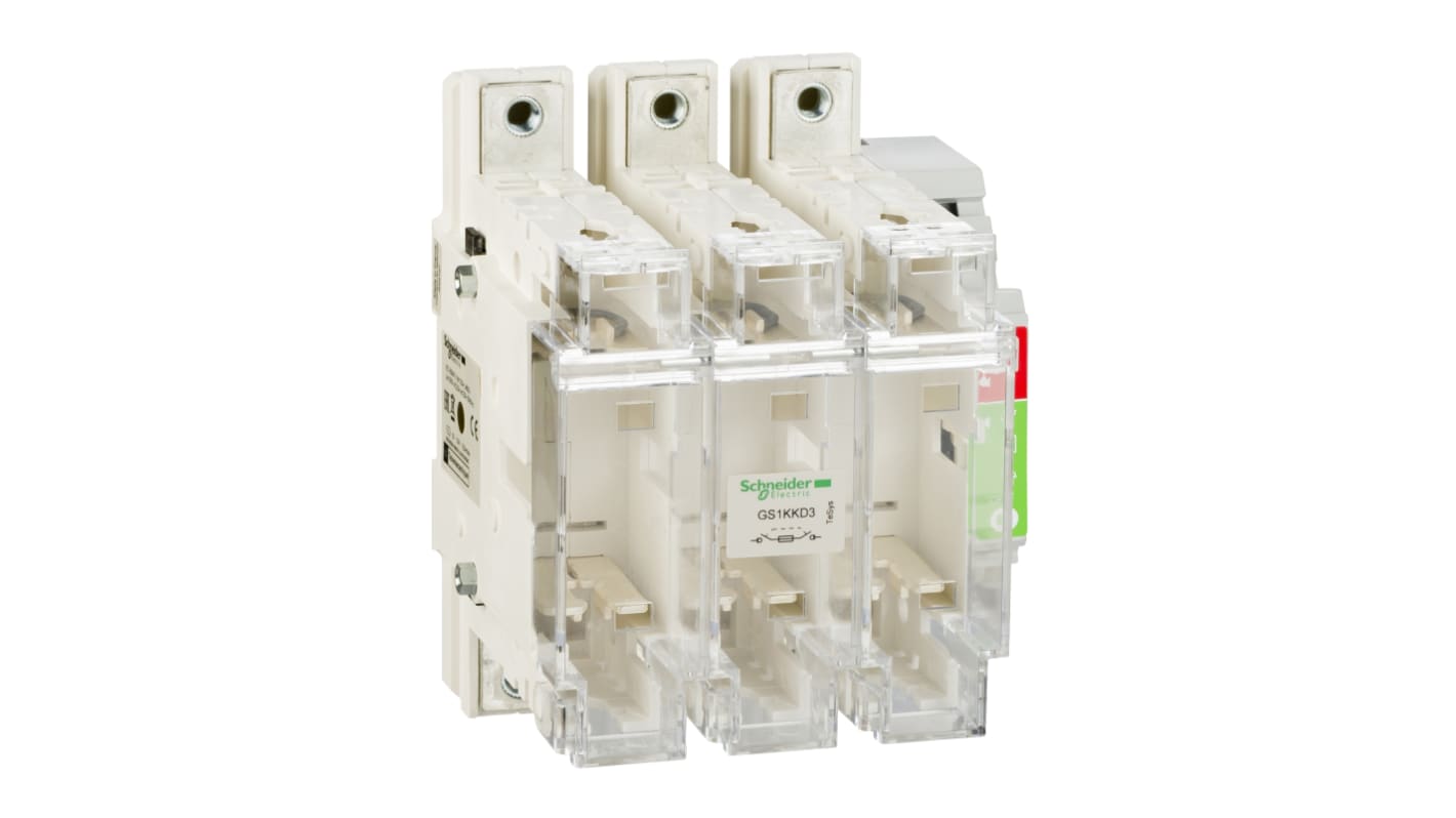 Schneider Electric Fuse Switch Disconnector, 3P Pole, 125A Max Current, 125A Fuse Current