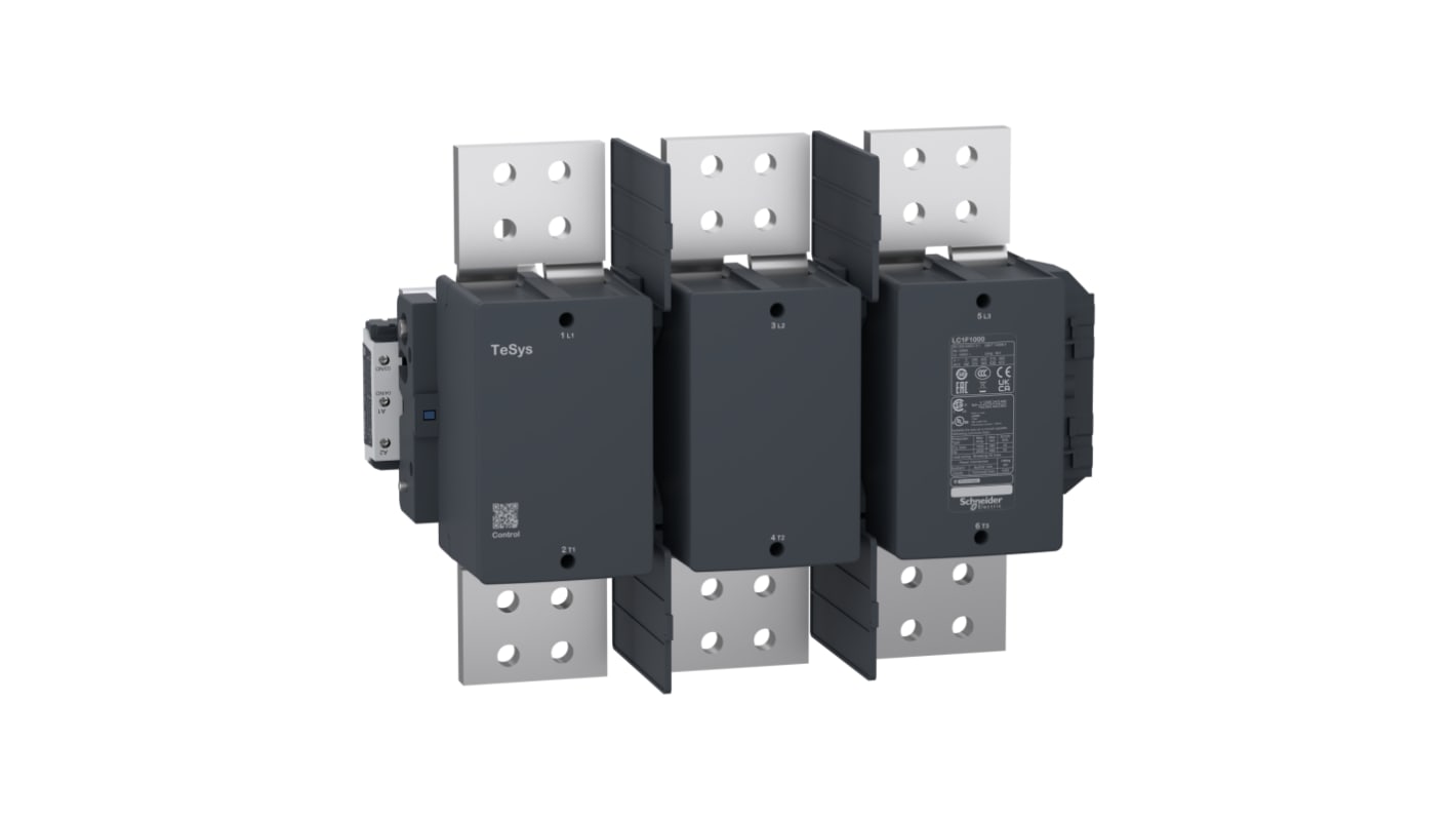 Contattore Schneider Electric, serie LC1, 3 poli, 3NO, 1,25 kA, 670 kW, bobina 230 V