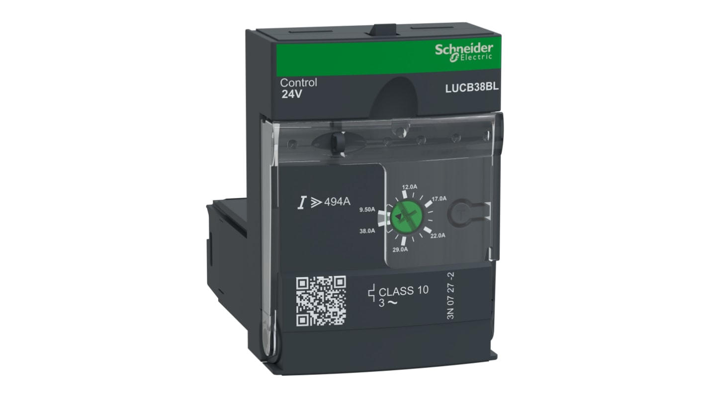 Unidad de control Schneider Electric, trifásico, 690 V ac, 9,5 → 38 A, 22 kW