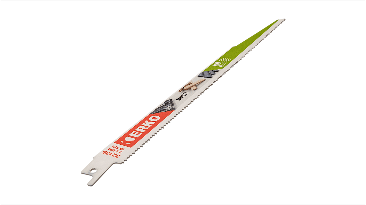ERKO, 10 Teeth Per Inch Multiple Materials 300mm Cutting Length Reciprocating Saw Blade, Pack of 25