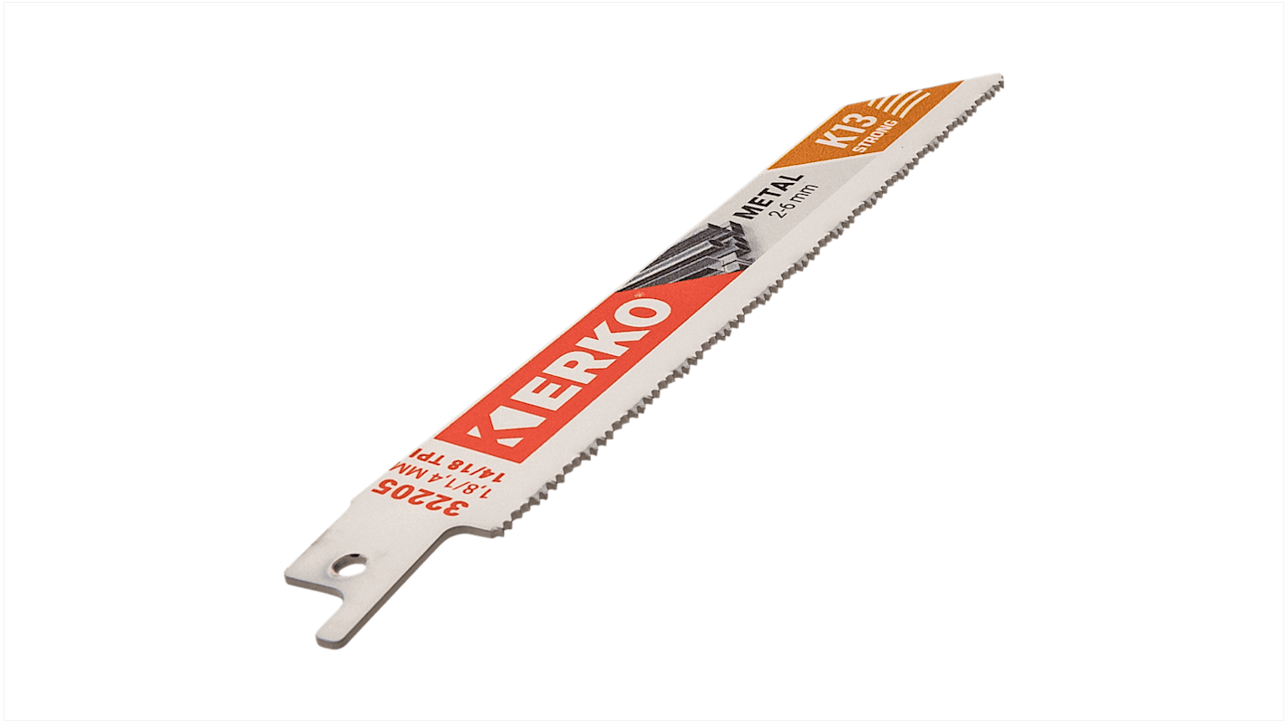 ERKO, 14, 18 Teeth Per Inch Metal 150mm Cutting Length Reciprocating Saw Blade, Pack of 25