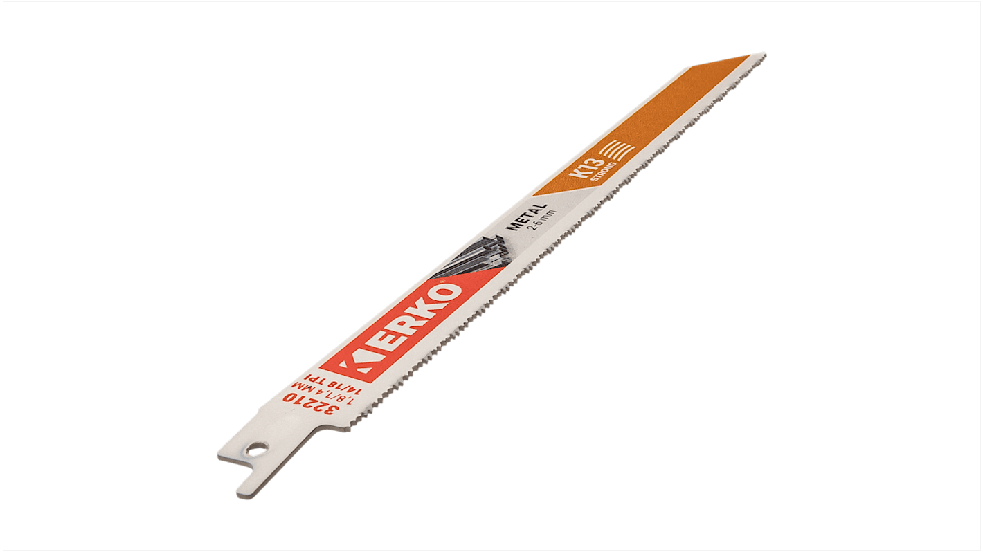 ERKO, 14, 18 Teeth Per Inch Metal 228mm Cutting Length Reciprocating Saw Blade, Pack of 25
