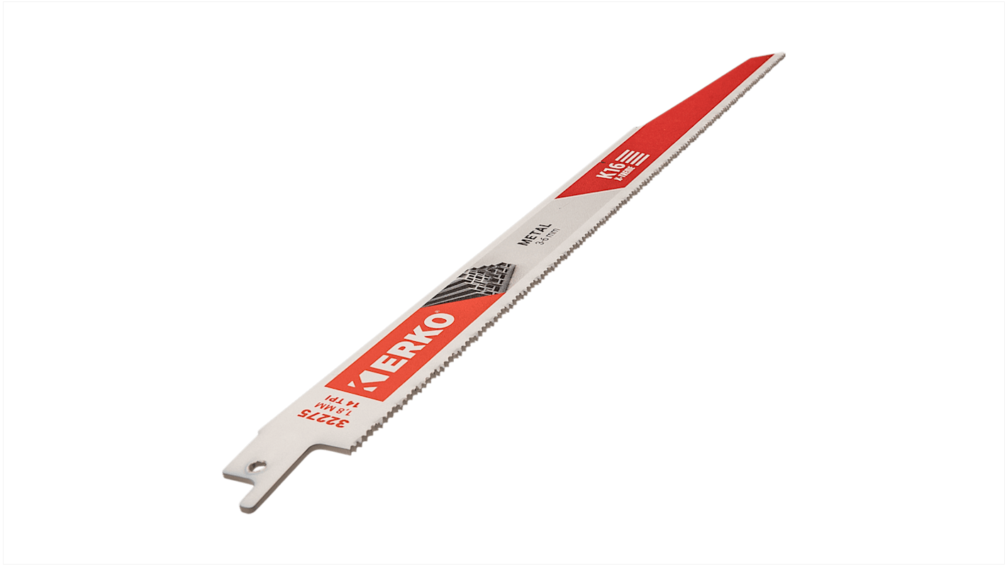 ERKO, 14 Teeth Per Inch Metal 300mm Cutting Length Reciprocating Saw Blade, Pack of 25