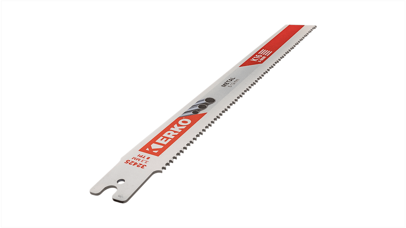 ERKO, 8 Teeth Per Inch Steel 250mm Cutting Length Reciprocating Saw Blade, Pack of 5