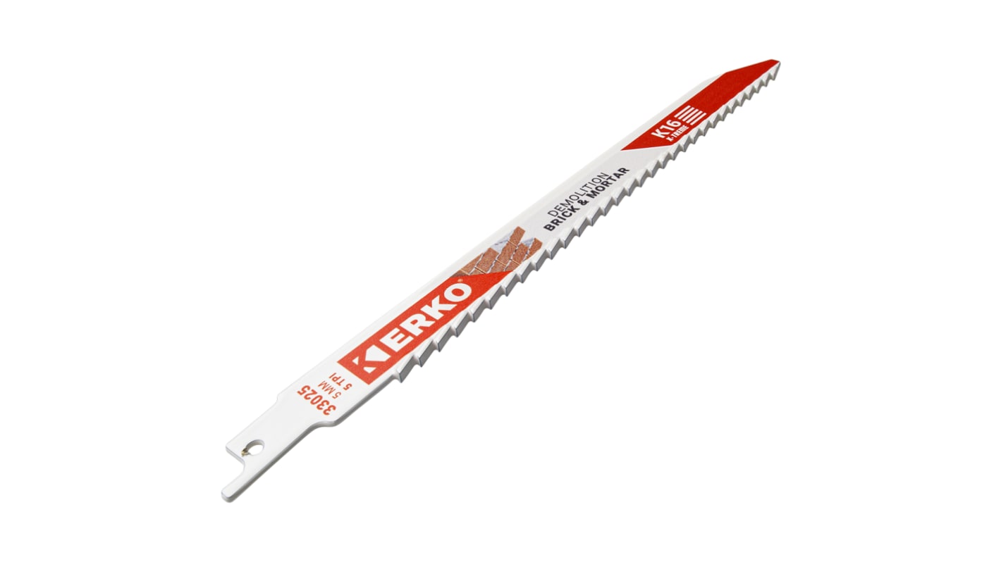 Lama per seghetto alternativo ERKO, lunghezza di taglio 235mm, 5 denti per pollice , 1 pezzi