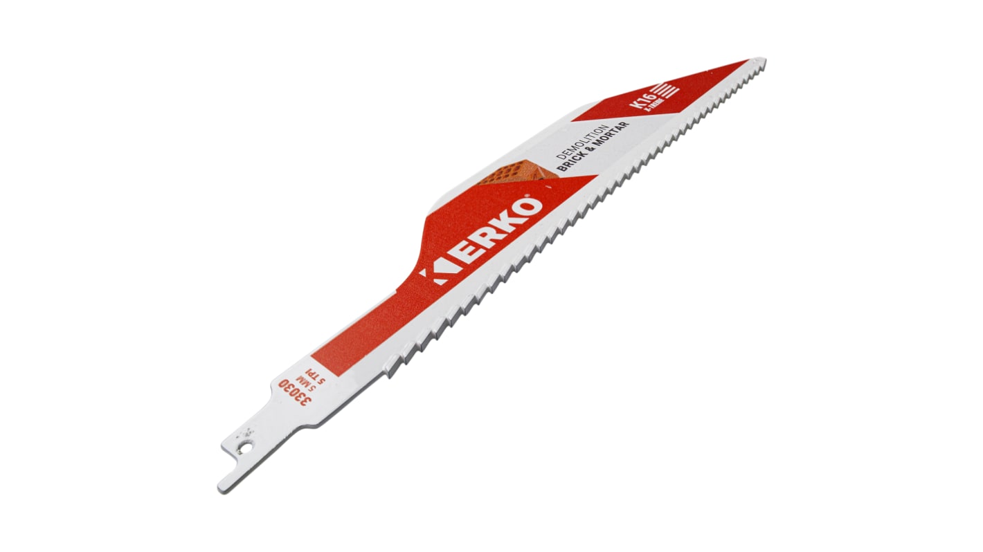 Lama per seghetto alternativo ERKO, lunghezza di taglio 300mm, 5 denti per pollice , 1 pezzi