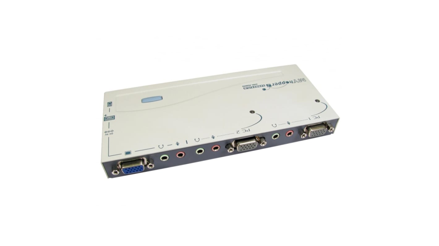 Rextron KVM-Switch 2-Port SVGA, VGA 2 Displays USB