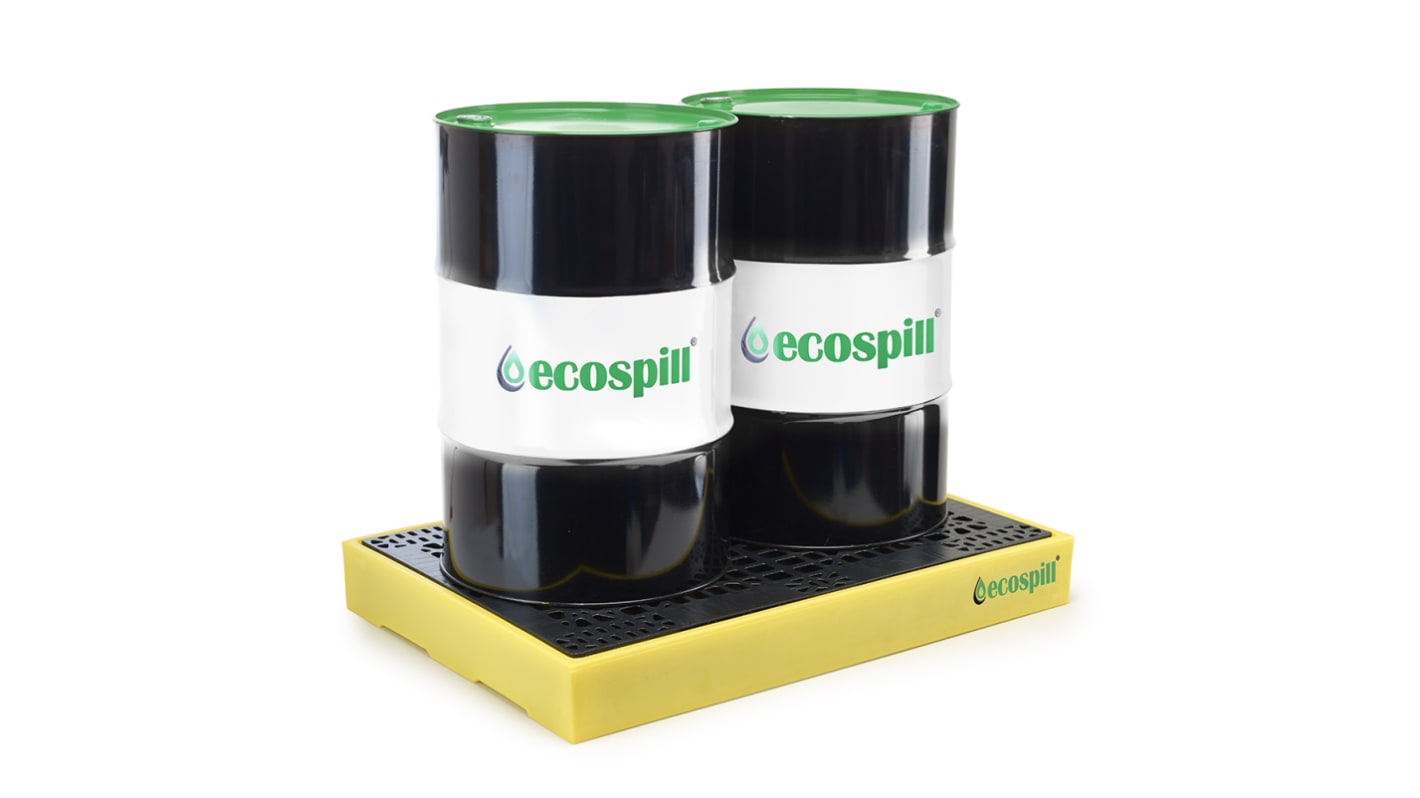 Ecospill Ltd Polyethylene Drum Pallet for Chemical, 130L Capacity