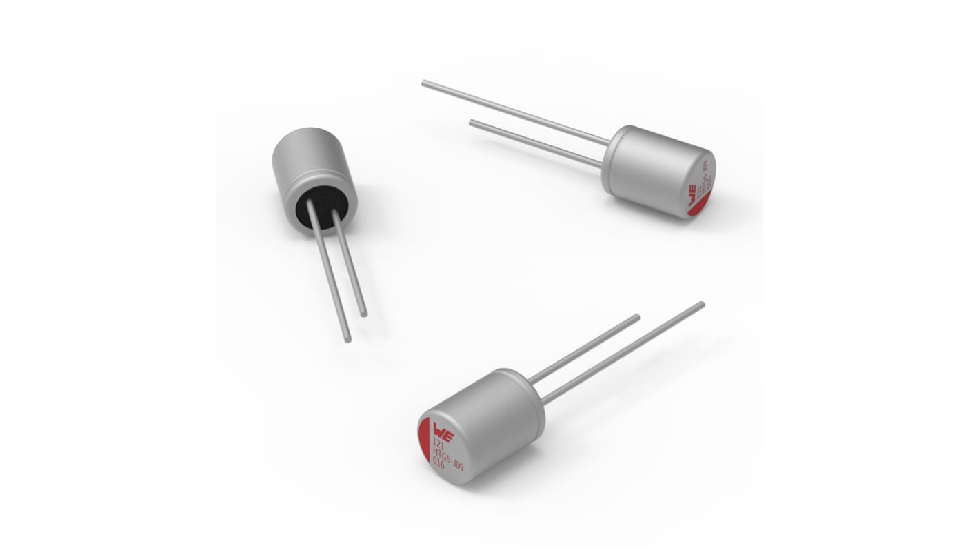 Wurth Elektronik 15μF Through Hole Aluminium Polymer Capacitor, 50V dc