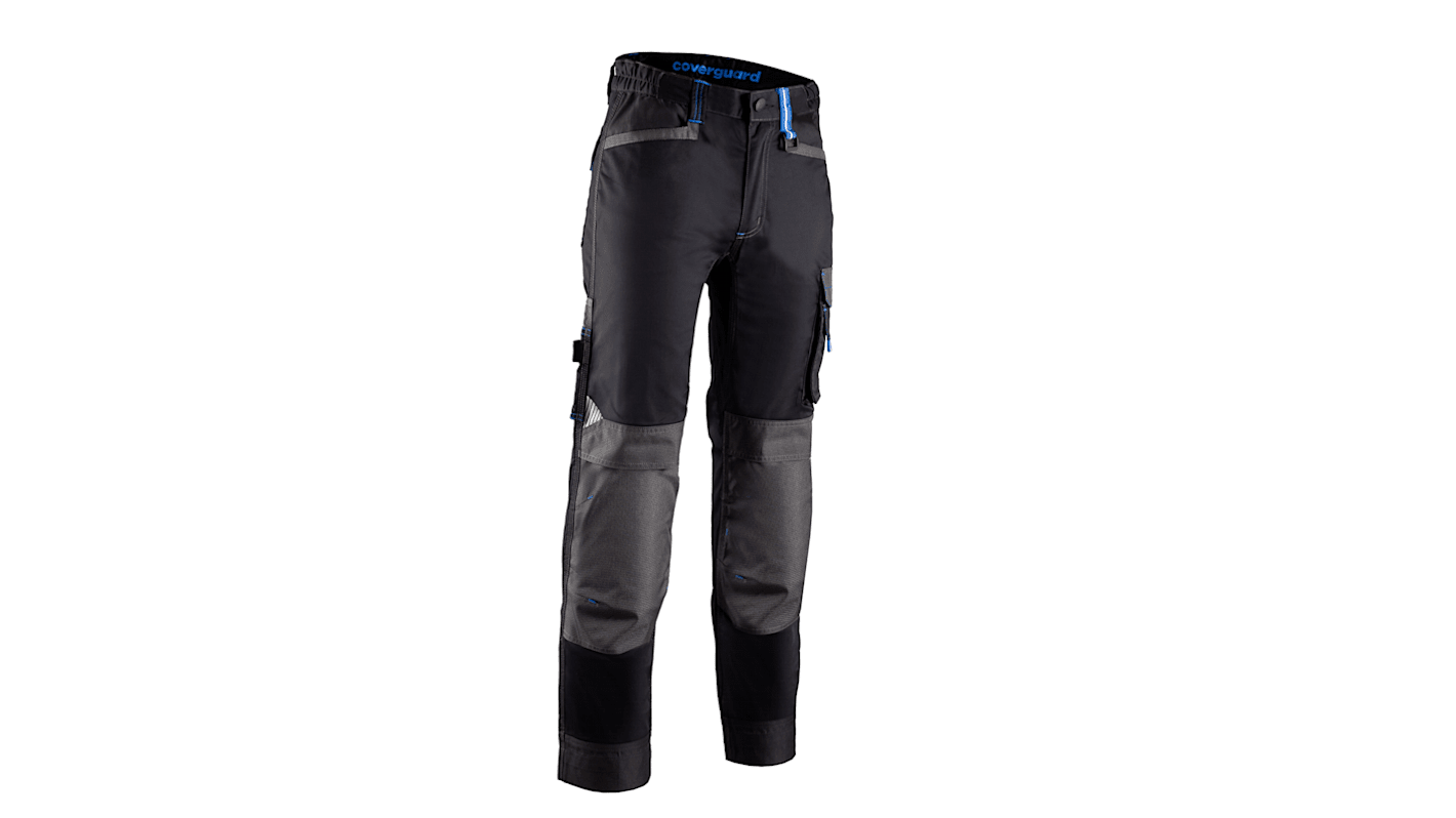 Coverguard 5CAP010 Unisex Hose, Baumwolle, Polyester Schwarz Dehnbar, Größe 75-80cm / 29 → 31Zoll
