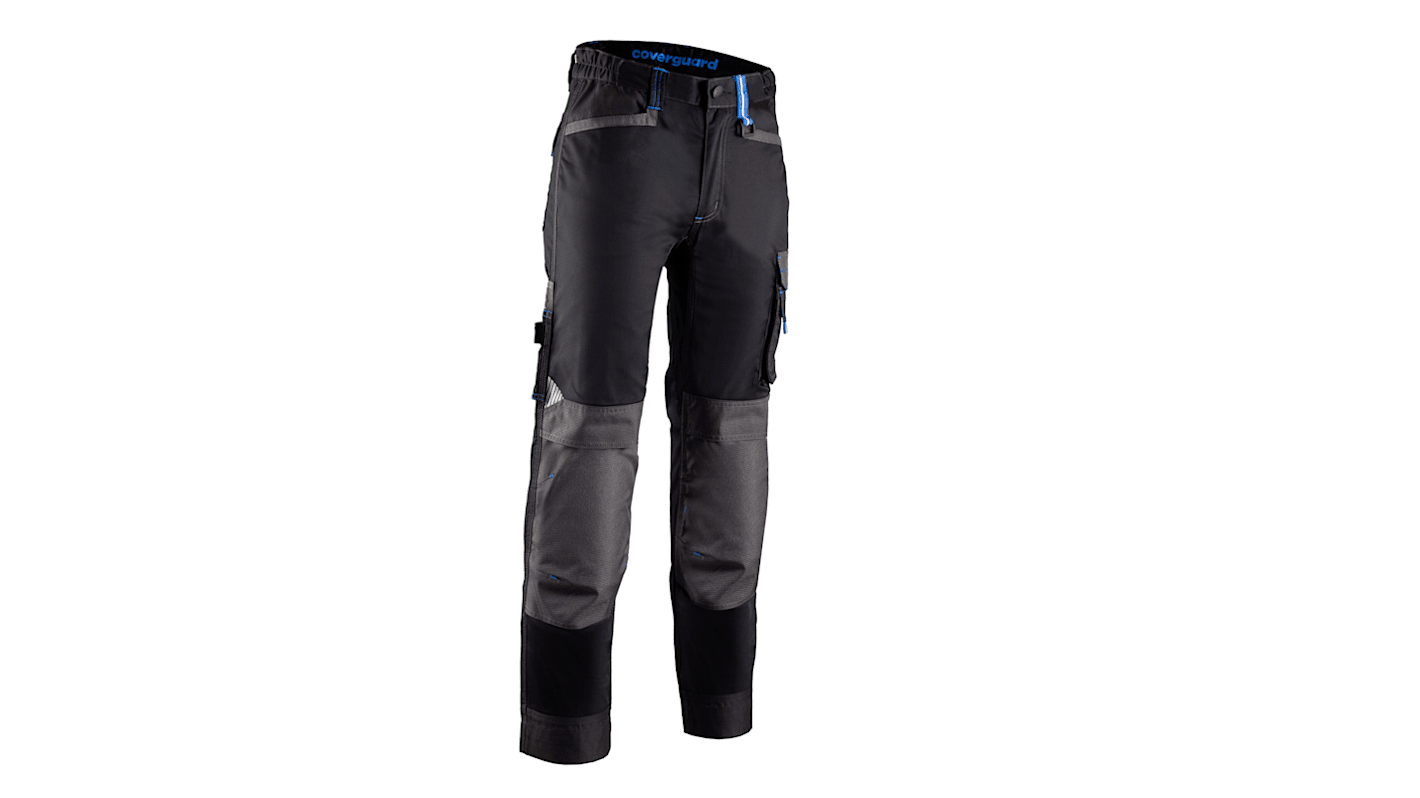 Coverguard 5CAP010 Unisex Hose, Baumwolle, Polyester Schwarz Dehnbar, Größe 87-92cm / 34 → 36Zoll